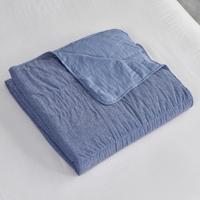 Single-sided cooling blanket,machine washable,made with breathable cooling technology fabric,lightweight