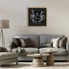 Stupell Industries Spooky Skeletons Cheers Floating Frame Canvas Art, Gold, 18" x 18" - 3 of 4