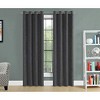 Monarch Specialties Curtain Panel 2Pcs Set  Room Darkening Grommet Living Room Bedroom Kitchen Micro Suede Polyester Grey Contemporary Modern - 2 of 4