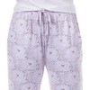 The White Lotus Pajamas Women's Allover Flower Design Lounge Sleep Pant - 3 of 4
