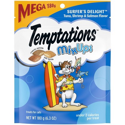 Temptations Mix Ups Surfers Delight Cat Treats with Shrimp Tuna and Salmon