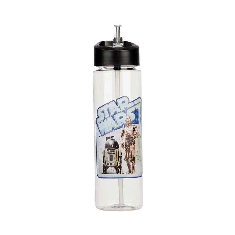 Star Wars C3PO and R2D2 24oz BPA-Free UV Plastic Water Bottle, 1 of 5
