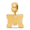 Black Bow Jewelry 14k Yellow Gold Plated Sterling Silver Montana State Bobcats NCAA Bead Charm - 4 of 4