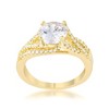Slickblue Gold Classic Twist Engagement Ring, 2.3ct CZ with Clear Stones, Prong Set for Women, Size 5-10 - 2 of 4