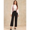 INSPIRE CHIC Women's Vintage Waistcoat Button Up Steampunk Jacquard Sleeveless Suit Vest - 3 of 4