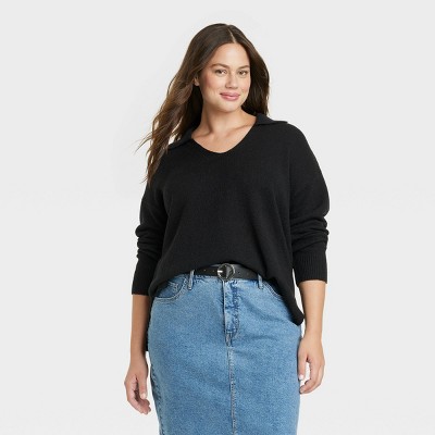 Women's Light Weight Cardigan - Ava & Viv™ Black Xxl : Target