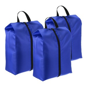 Unique Bargains Nylon Waterproof Portable Lightweight Shoe Bags for Travel 3 Pcs - 1 of 4