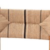 bali & pari 2pc Prita Paper Loom and Mahogany Wood Counter Height Bar Stool Set - 4 of 4