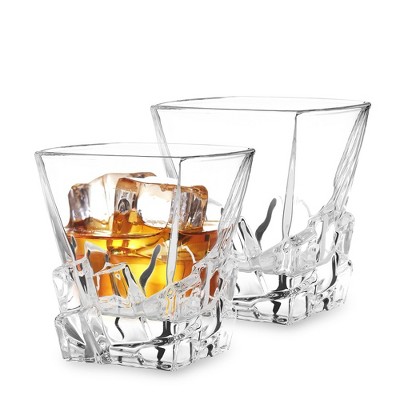 Vaci Glass Crystal Whiskey Glasses - Set Of 4 - With 4 Drink Coasters, Crystal  Scotch Glass, Malt Or Bourbon, Glassware Set : Target