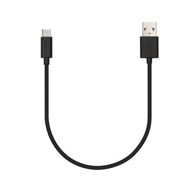 Veho USB-A to USB-C Universal Charge and Sync 0.2m/0.7ft Cable Black (VCL-002-C-20CM)