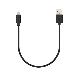 Veho USB-A to USB-C Universal Charge and Sync 0.2m/0.7ft Cable Black (VCL-002-C-20CM) - 1 of 4