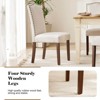 NicBex Linen fabric Dining Chairs Set of 2,Modern Upholstered Armless Kitchen Chairs with High Back for Dining room,Living Room,Kitchen - 4 of 4