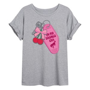 Women's - Ford - In My Bronco Era Keychains Oversized Graphic T-Shirt - 1 of 4