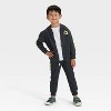 Toddler Boys' Halloween Dino Zip-Up Hoodie - Cat & Jack™ Black - 4 of 4