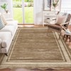 Modern Solid Scalloped Area Rug Machine Washable Rug  with Non-Slip Backing  Low Pile Stain Resistant Floor Cover for Living Room Bedroom Office - 3 of 4