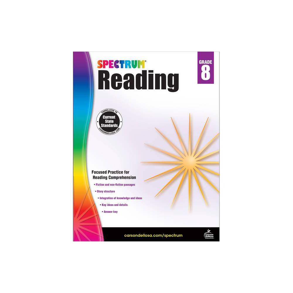 ISBN 9781483812212 product image for Spectrum Reading Workbook, Grade 8 - (Paperback) | upcitemdb.com