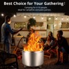 Smokeless Fire Pit, Outdoor Wood Burning Portable Firepit with Removable Ash Pan, Bonfire Pit with Poker, Stand for Outside, Backyard, Patio - 2 of 4
