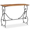 vidaXL Console Table Solid Acacia Wood 39.4"x15.7"x29.5" - 3 of 4