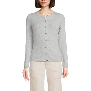 Lands' End Women's Cashmere Cardigan Sweater - 1 of 4