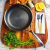 Livwell Brands Diamond Clad 8" Hybrid Nonstick Stainless Steel Fry Pan: Tri Ply, Stay-Cool Handle, Oven & Dishwasher Safe - 2 of 4
