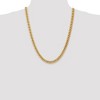 Black Bow Jewelry Men's, 10k Yellow Gold 7.3mm Hollow Miami Cuban (Curb) Chain Necklace - 2 of 4