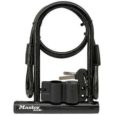 Master Lock 6.5" U Lock with Looped End Cable