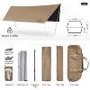 Naturehike Camping Tent Tarp with Poles, Waterproof PU 18000mm+, Anti-UV UPF2000+ Camping Sun Shelter Rain Fly, Camping Tent Canopy for Outdoor Party - 3 of 4