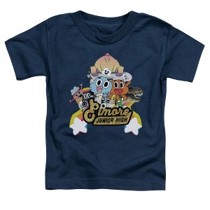 Toddler Boys' Amazing World Of Gumball Elmore Junior High T Shirt - 1 of 2