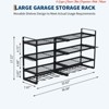 Heavy Duty Rack Metal Loads 400lbs Power Tool Organizers, 4 Layers Power Tool Organizer Wall Mount, Built in 8 Outlets & 4 Drill Storage - 2 of 4