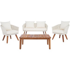 Velso 4 Pc Living Set - Indoor/Outdoor - PAT7072 - Safavieh - 1 of 4