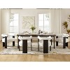 Gerry Boucle Dining Chair Set of 6 With Round Solid Back|ARTFUL LIVING DESIGN - 2 of 4
