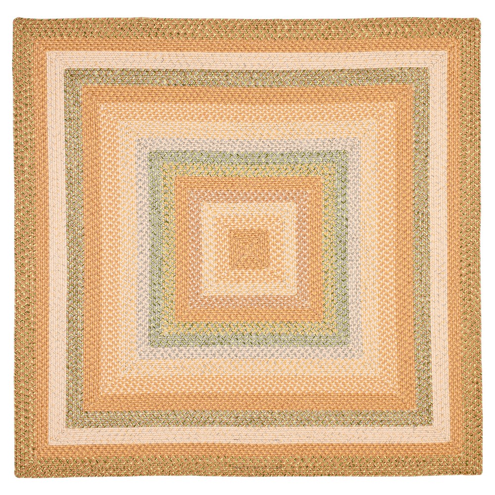 8'x8' Geometric Area Rug Tan - Safavieh