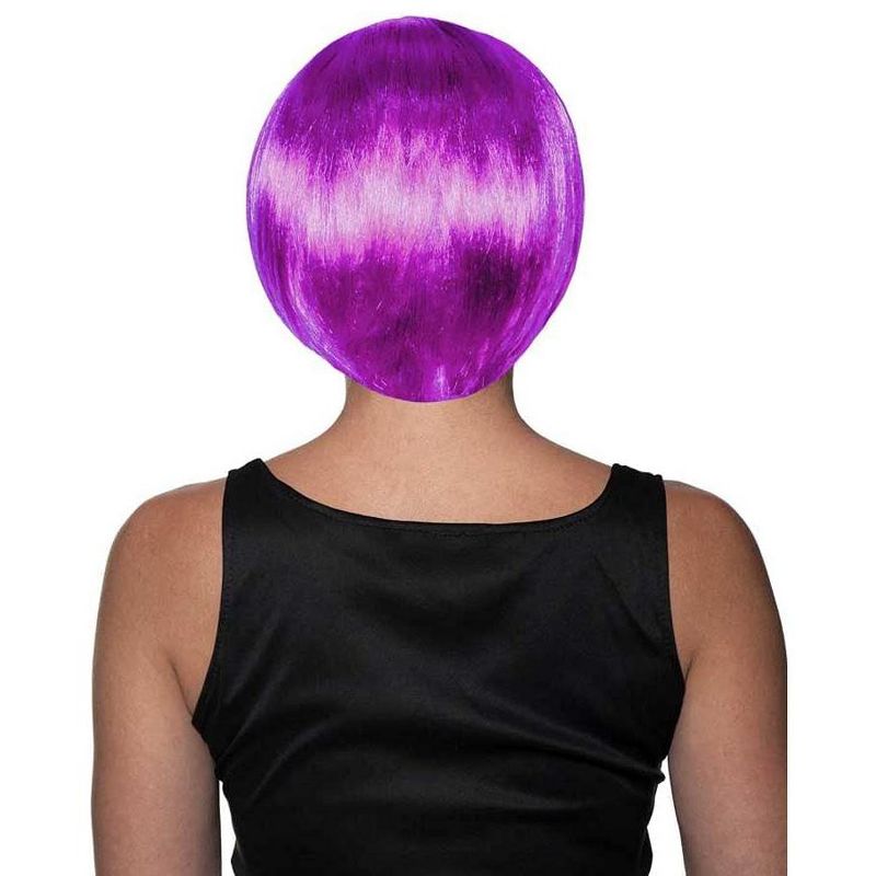 Underwraps Bob Cut One Size Adult Costume Wig | Lavender, 2 of 3