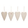 Transpac Ceramic Hanging Faith Heart Decor Set of 4 Spring Home Decorations - 2 of 2