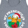 Women's - Garfield - My Presence Is Your Present Graphic Racerback Tank - 2 of 4