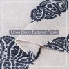 Medallion Print Linen Blend Short Kitchen Curtains Bathroom Window Curtains - 4 of 4