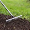 Fiskars Ergo Aluminum Garden Rake (60"): Steel Tines, Soil Leveling, Lawn De-thatching, Gardening Tool - 2 of 4