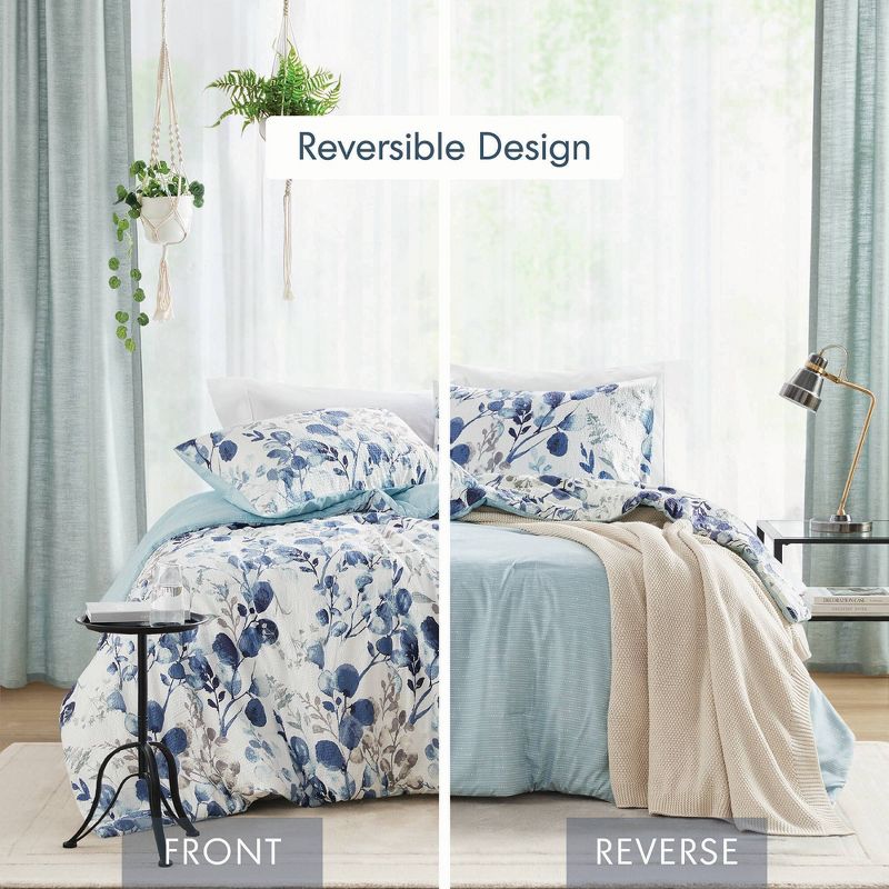 510 Design Gabby Reversible Floral Botanical Seersucker Comforter Set, 2 of 23
