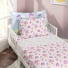 Everyday Kids 2-Pack Toddler Travel Pillowcases, 100% Soft Microfiber, Breathable, Fits 12x16 to 14x19, Princess Storyland Design - 2 of 4