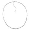 Silpada 'Steady Radiance' Sterling Silver White Cubic Zirconia Tennis Necklace, 16" + 2" - 3 of 4