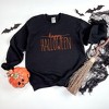 Simply Sage Market Women's Graphic Sweatshirt Embroidered Happy Halloween - 3 of 4