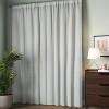 Blackout Baby Striped Window Curtain Panel Gray/Ivory - Room Essentials™ - image 3 of 4