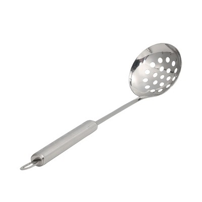 Unique Bargains Stainless Steel Long Handle Cooking Utensil Mesh Slotted Ladle 11" Length Silver Tone 1 Pc