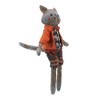 Northlight 17" Brown and Orange Sitting Boy Herringbone Design Fox Plush - image 2 of 3