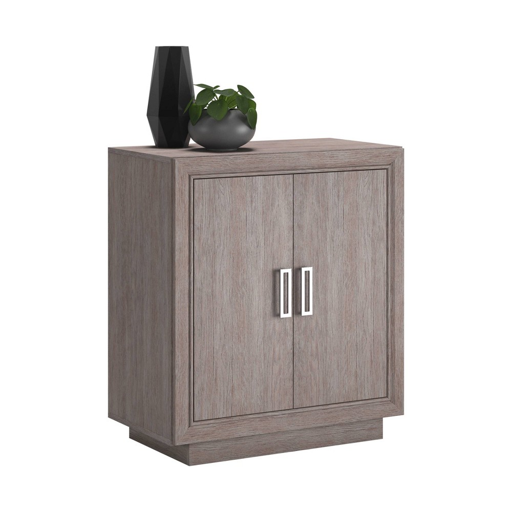 Sauder Hayes Garden 2 Door Office Base Cabinet Ashen Oak