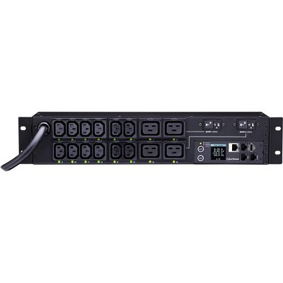 CyberPower PDU41008 16 Outlet PDU - Switched - NEMA L6-30P - 12 x IEC 60320 C13, 4 x IEC 60320 C19 - 230 V AC - Network (RJ-45) - 2U
