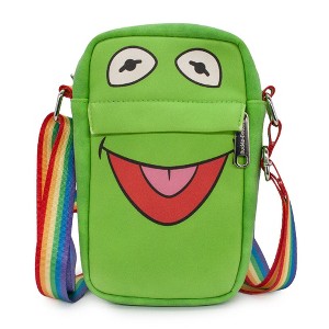 Women's Crossbody Wallet - The Muppets Kermit the Frog Face Greens - 1 of 4