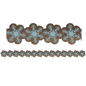 Teacher Created Resources Home Sweet Classroom Snowflakes Die-Cut Border Trim, 35 Feet (Pack of 6) - 1 of 1