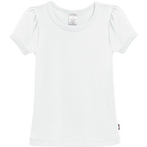 City Threads Girls 100% Cotton Short Sleeve Puff Classic Fit Tee - USA-Made - 1 of 4