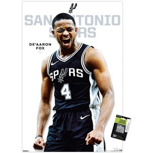 Trends International NBA San Antonio Spurs - De'Aaron Fox Feature Series 25 Unframed Wall Poster Prints - 1 of 4
